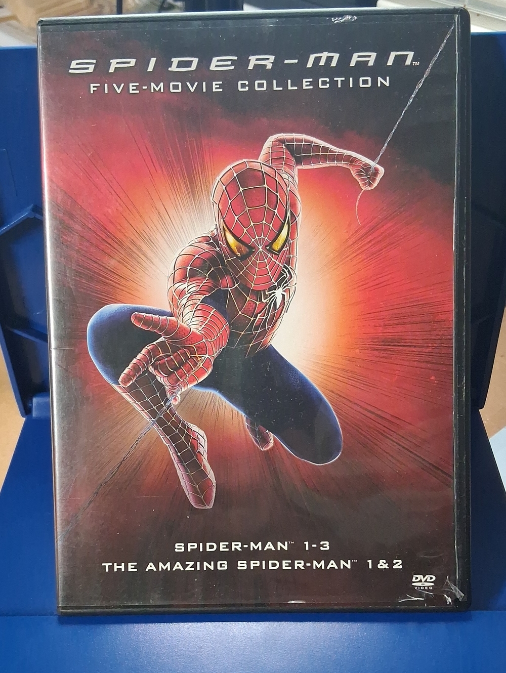 Sony Spider-Man Five-Movie DVD Collection - Red Blue Black